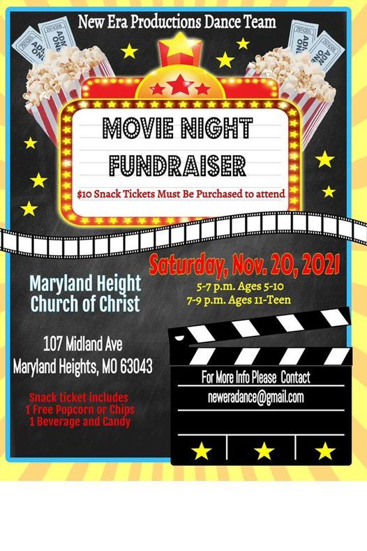 NEP Dance Team Movie Night Fundraiser | pin107 Midland Ave, Maryland ...