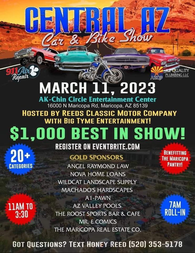 Central AZ Car and Bike Show AkChin Circle Entertainment Center