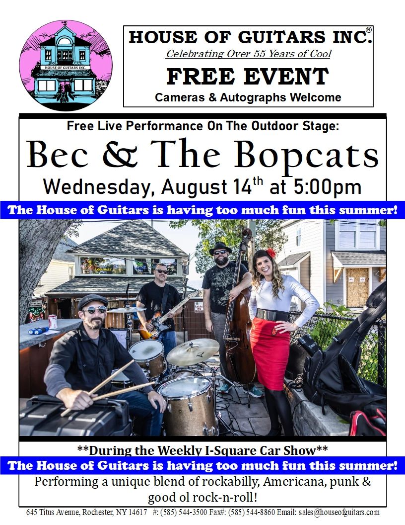 Bec & The Bopcats Live Car Show Performance 645 Titus Ave, Rochester