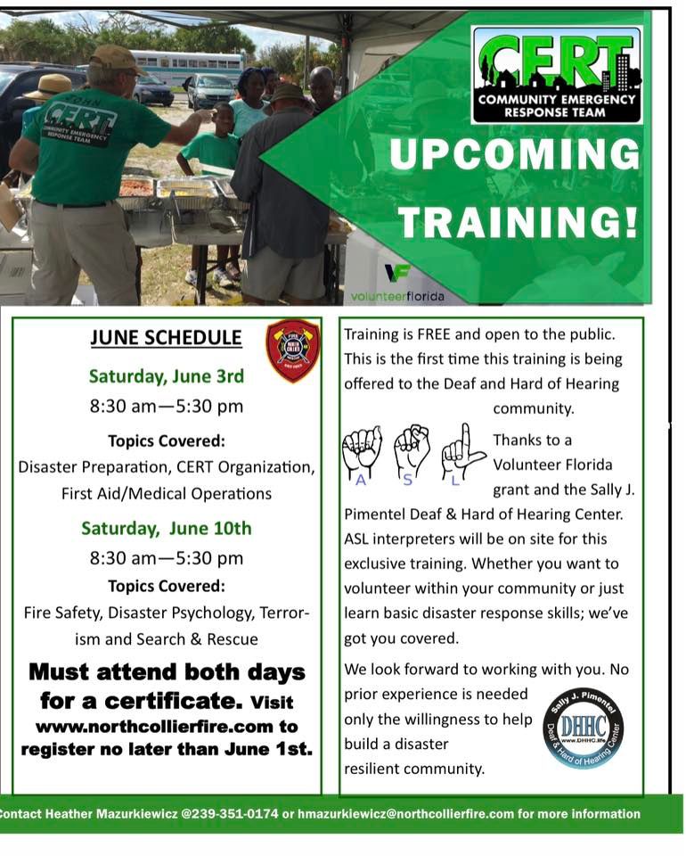 Community Emergency Response Team (CERT) Training | North Collier Fire ...