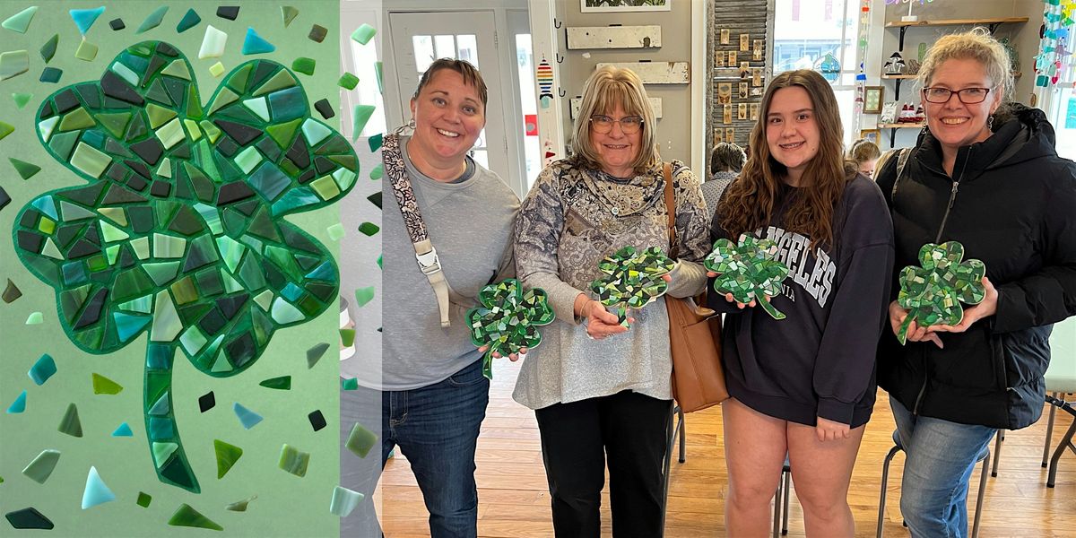 Glass Mosaic class- 4 leaf clover at The Vineyard at Hershey