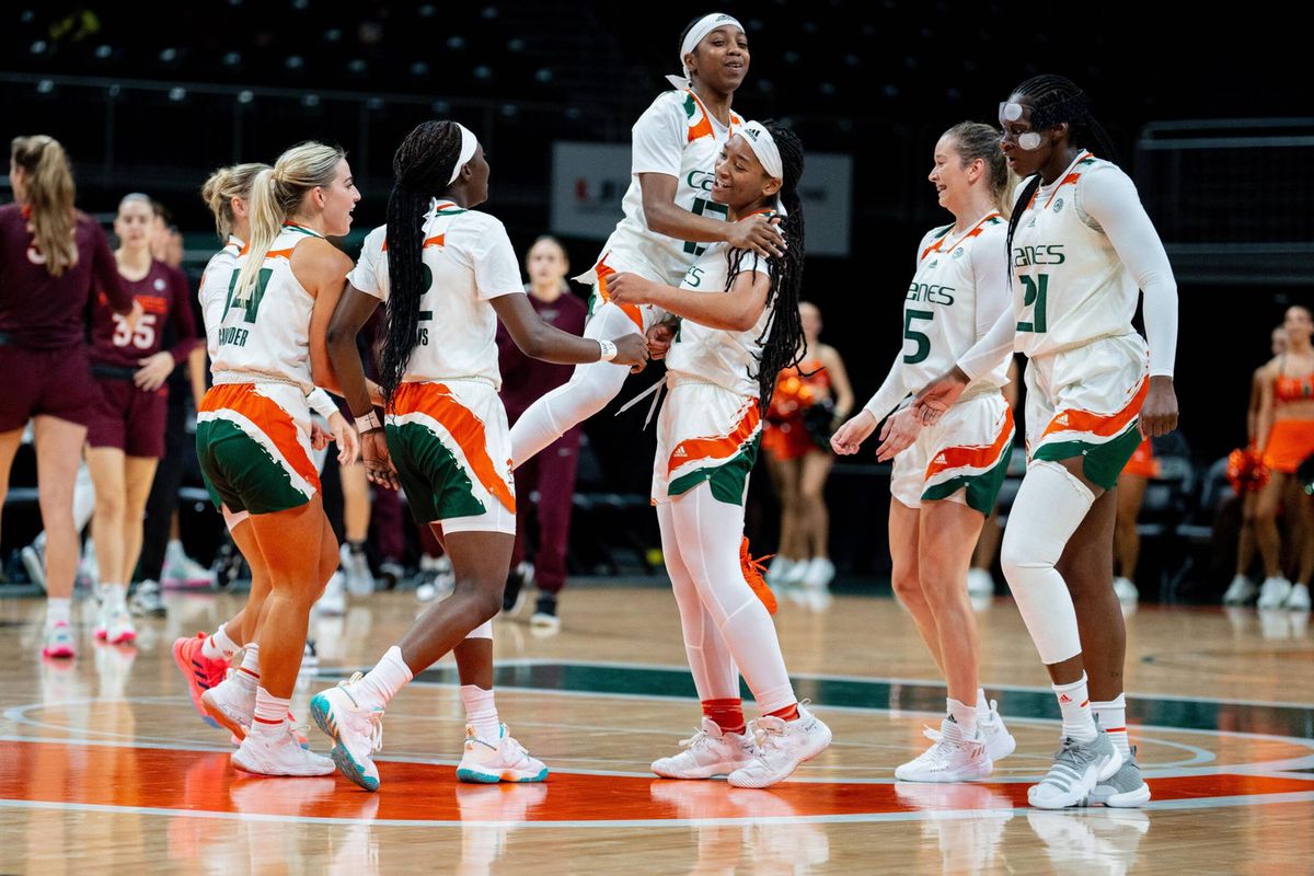 Miami Hurricanes at Virginia Tech Hokies Womens Basketball