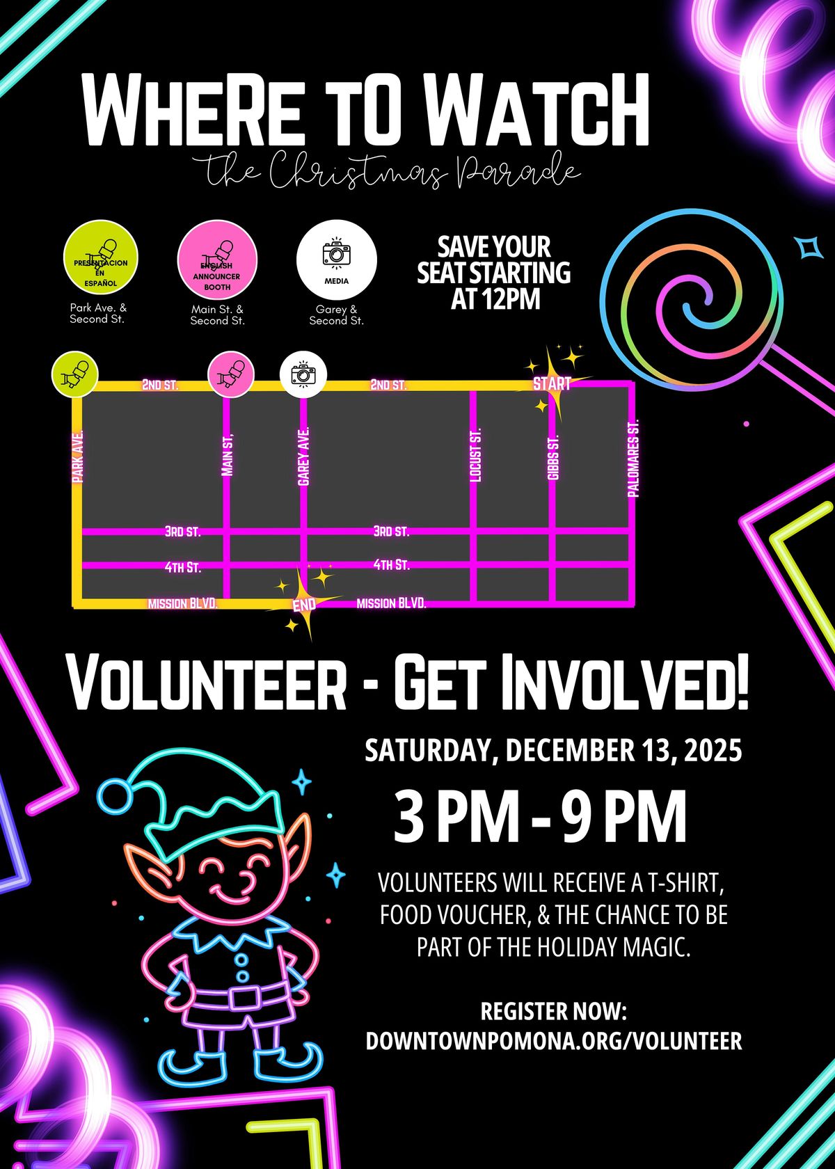 Downtown Pomona Holiday Parade 2025