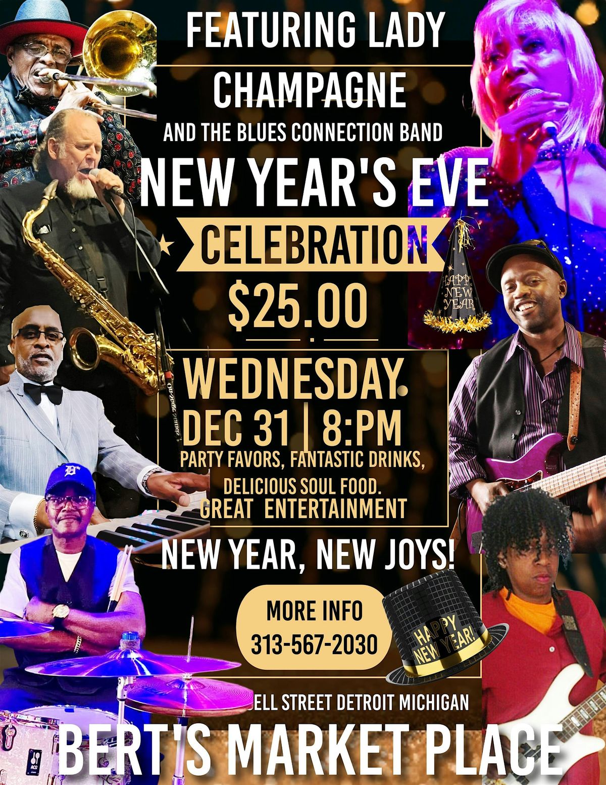 NEW YEARS EVE CELEBRATION\/ BERTS MARKET PLACE\/JAZZ ROOM