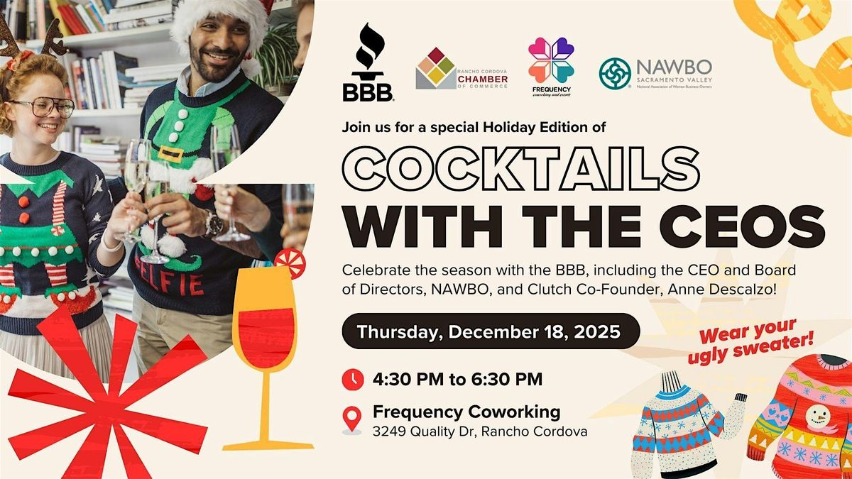 Cocktails with the CEOs - A Joint BBB & Community Partner Mixer