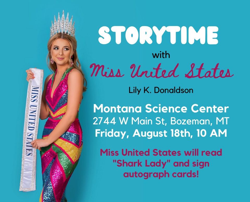 Storytime with Miss United States at the Montana Science Center