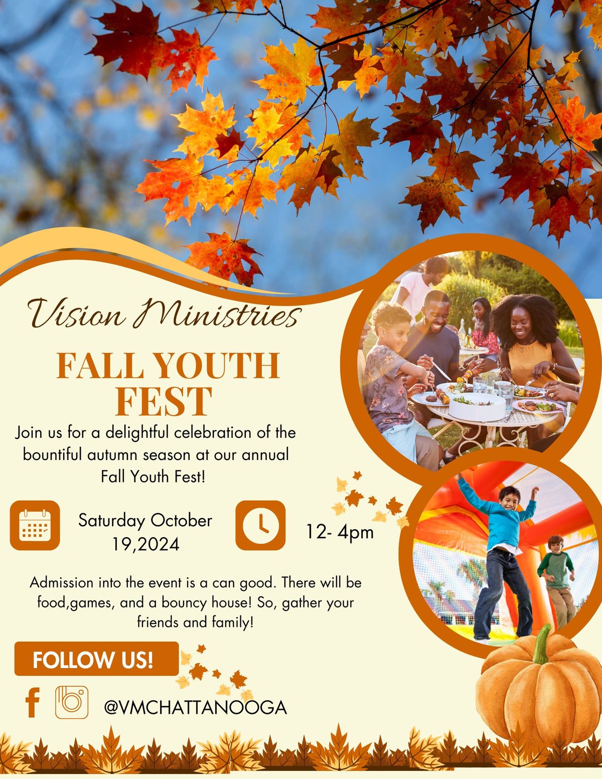 Fall YouthFest 2024 Vision Ministries, Chattanooga, TN October 19, 2024