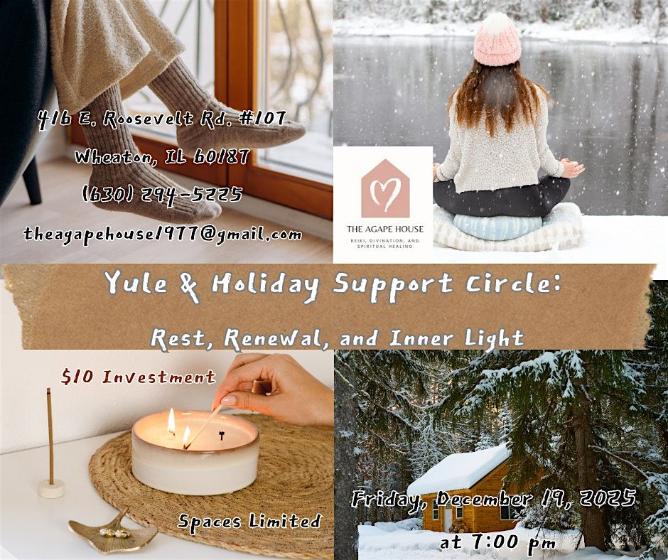 Yule & Holiday Support Circle: Rest, Renewal, and Inner Light