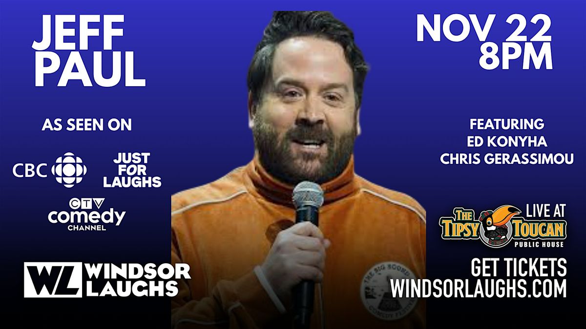 Jeff Paul LIVE Comedy at Tipsy Toucan (November 22th)