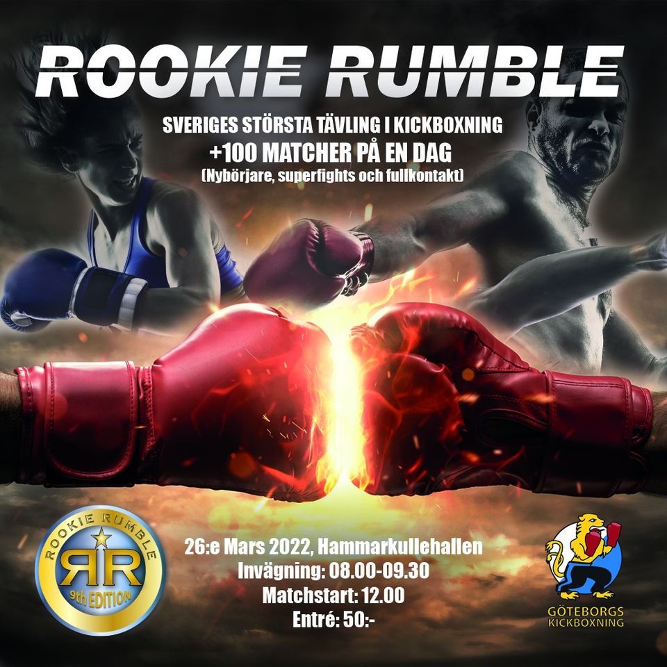 Rookie Rumble 9th edition 2022 Hammarkullehallen, Gothenburg, VG