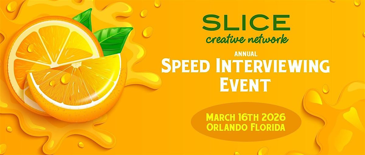 SLICE Speed Interviewing Event 2026