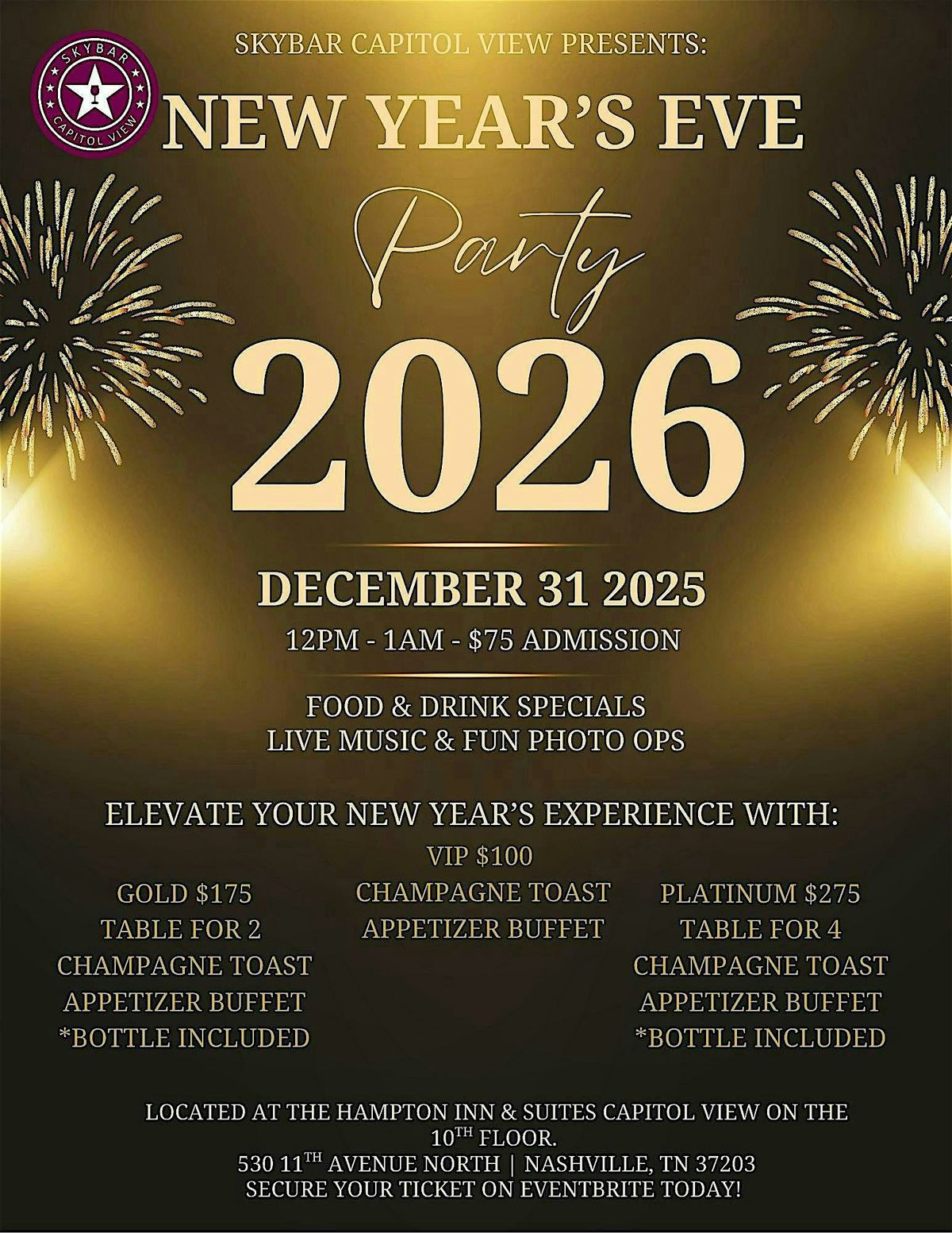 RoofTop New Years Eve Party