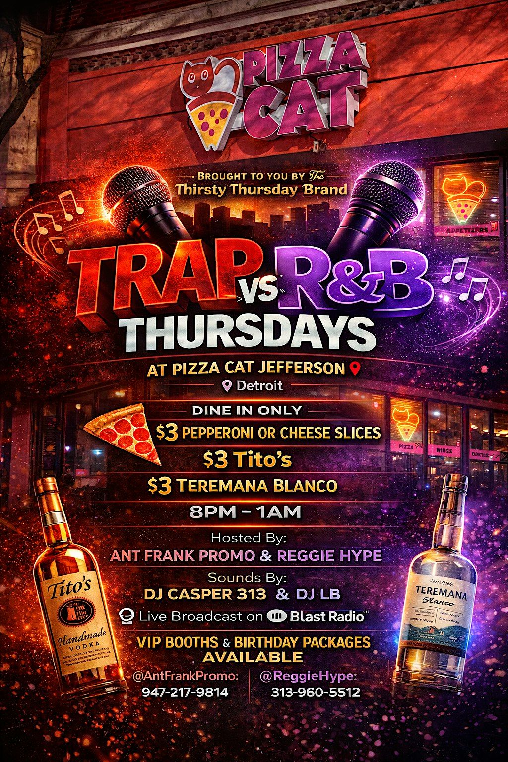 Thirsty Thursdays Brand presents Trap Vs RnB Thursdays
