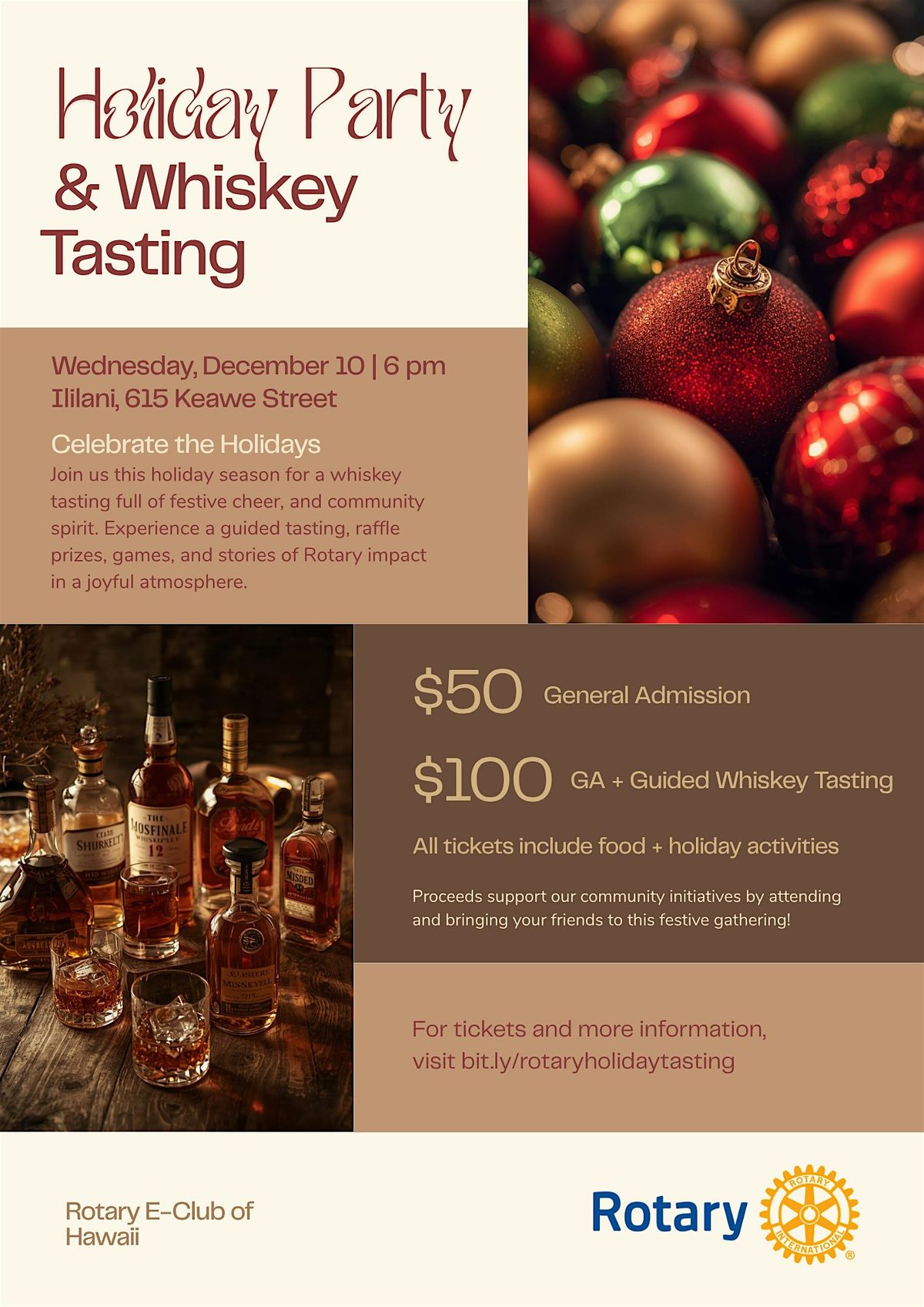 Holiday Party & Whiskey Tasting