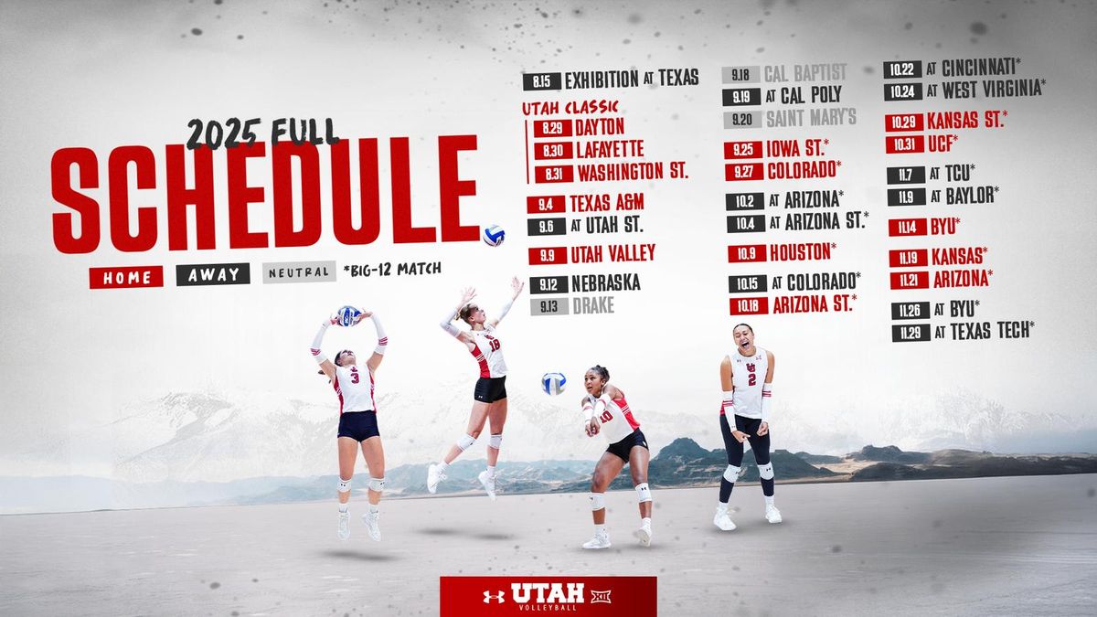 Dayton Flyers at Utah Utes Womens Volleyball
