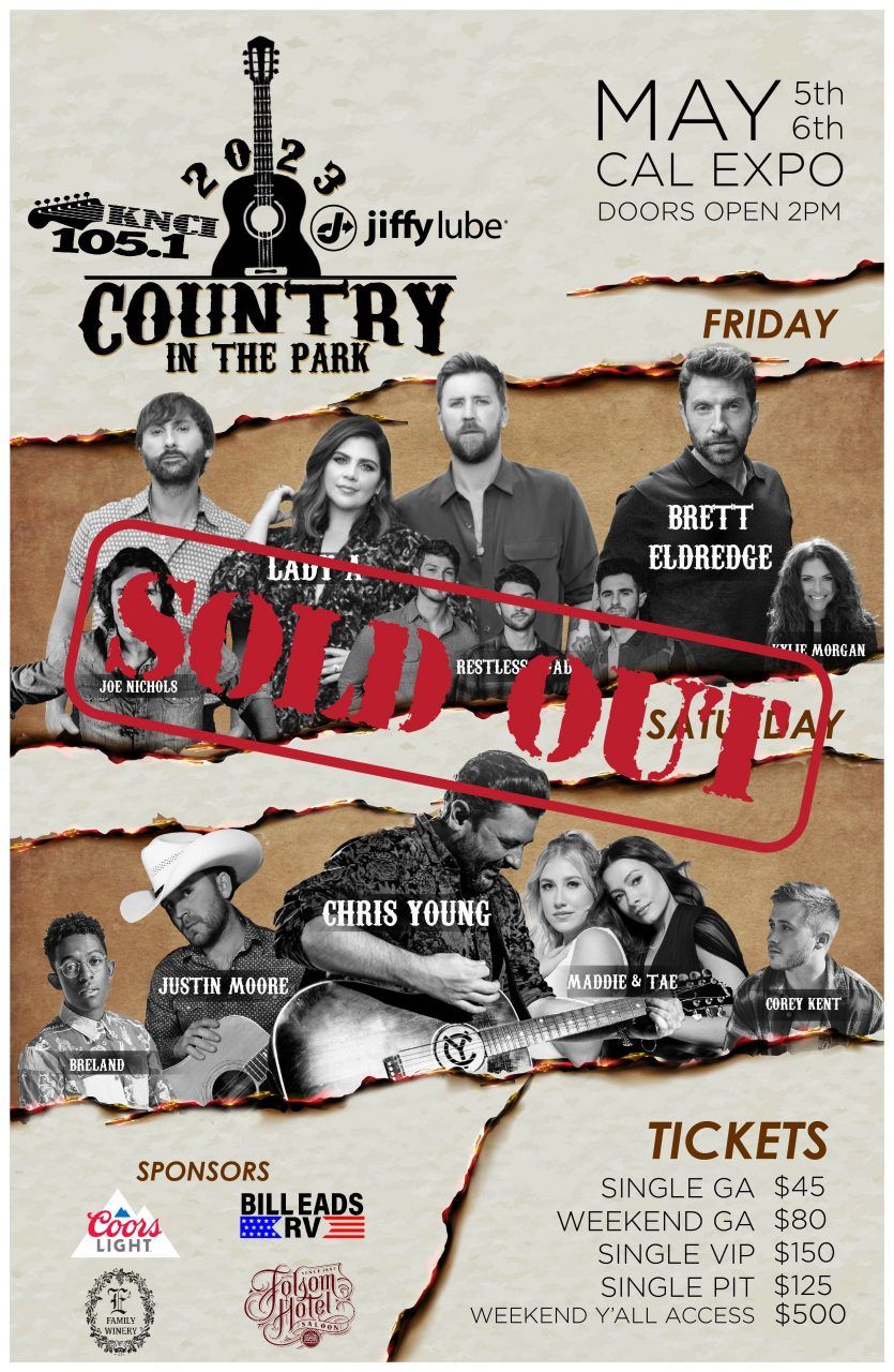 Country In The Park Heart Health Park, Sacramento, CA August 31 to