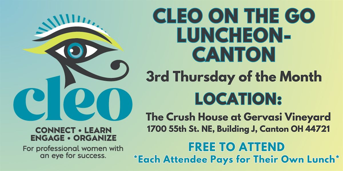 2026 CLEO on the Go Luncheons - Canton