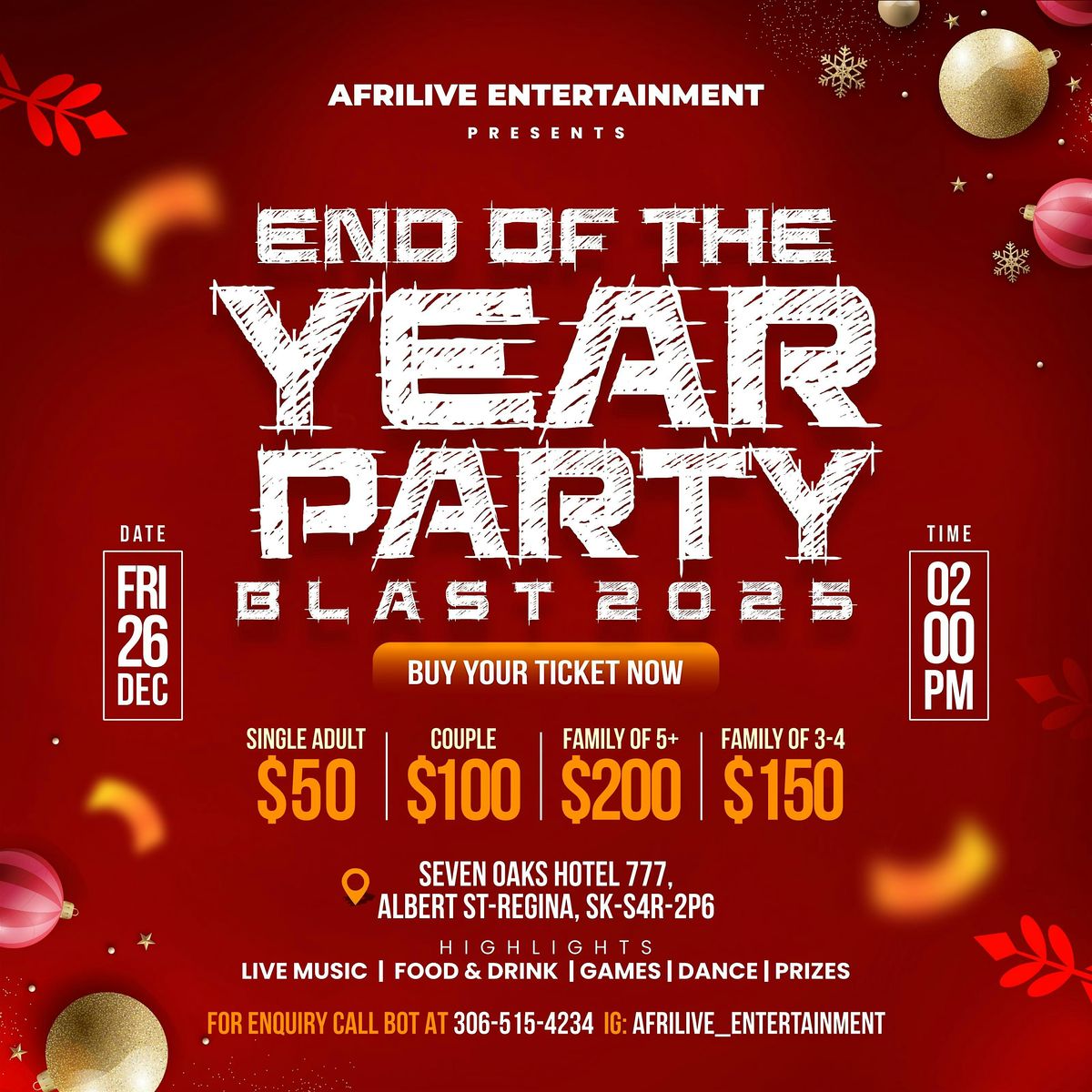 End of the Year Party and Funfare