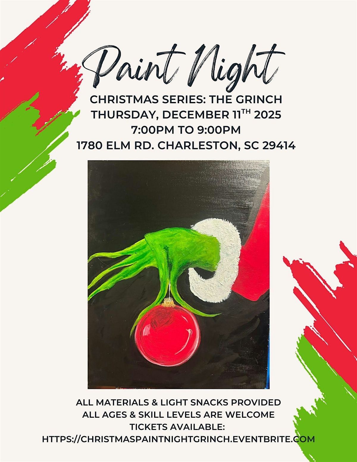 Paint Night Christmas Series: The Grinch