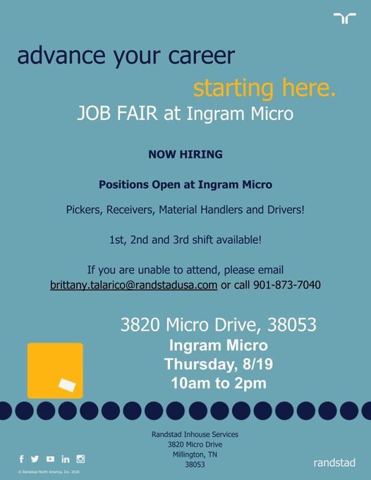 Job Fair at Ingram Micro hosted by Randstad!