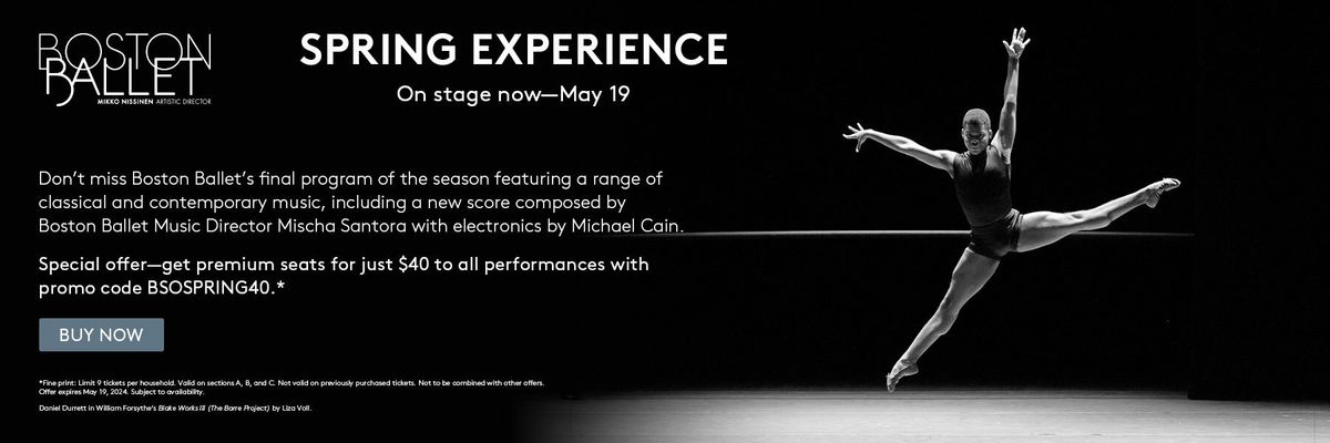 Parking Boston Ballet - Spring Experience
