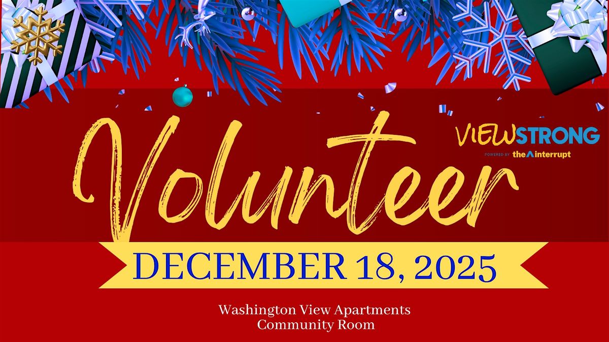 Washington View Apartments Holiday Volunteer Oppurtunity