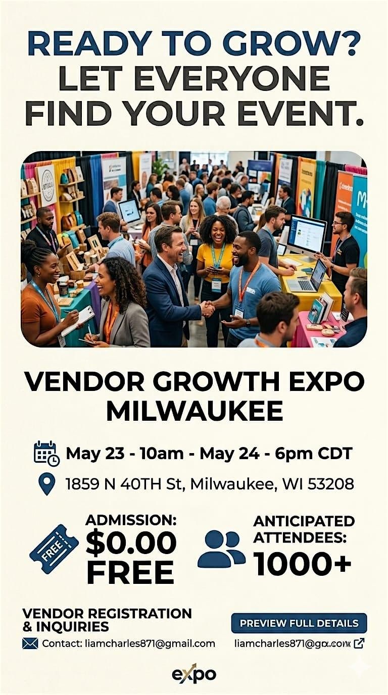 Vendor Growth Expo Milwaukee