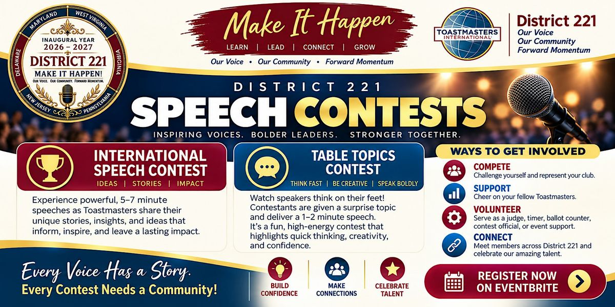 District 221 Speech Contests 2026–2027 | Compete • Support • Volunteer ...