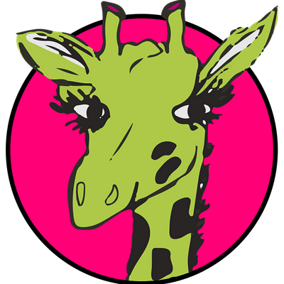 Lime Green Giraffe
