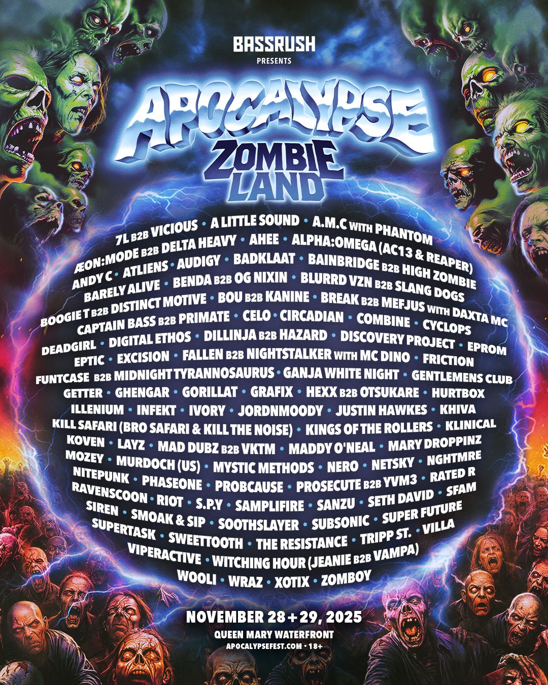 2025 Apocalypse Zombieland - Saturday at Queen Mary Park