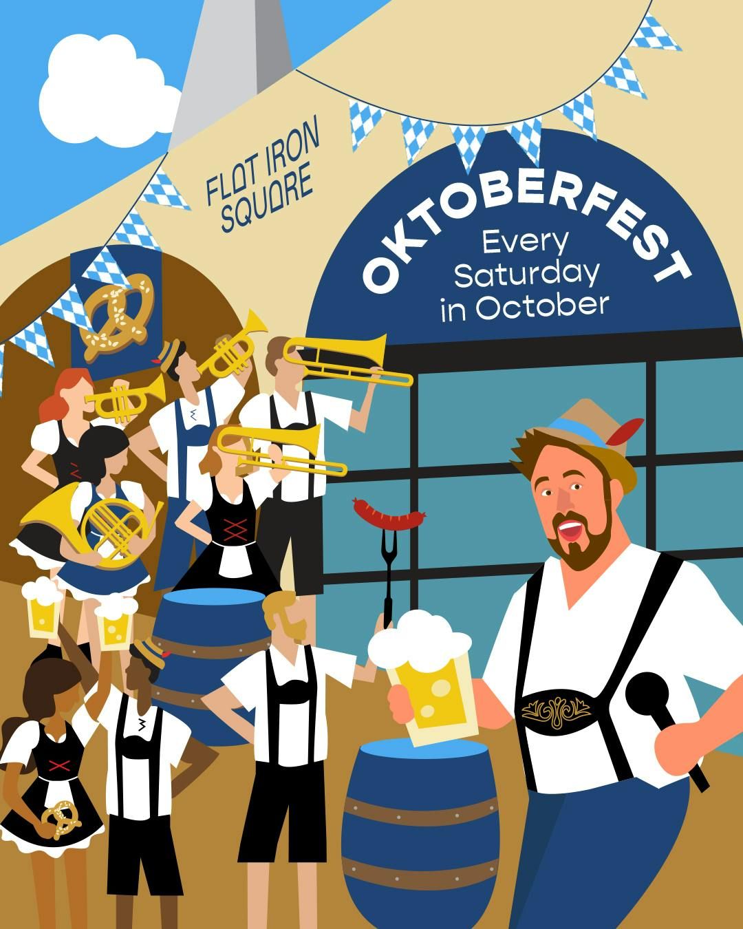 Oktoberfest London Bridge Takeover