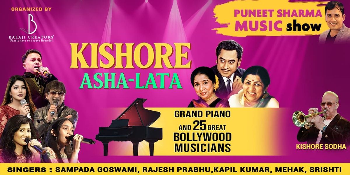 KISHORE-ASHA-LATA with GRAND PIANO & 25 Musicians