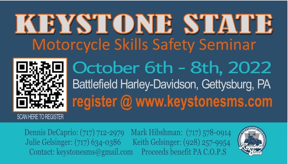 Keystone State Motorcycle Skills Safety Seminar