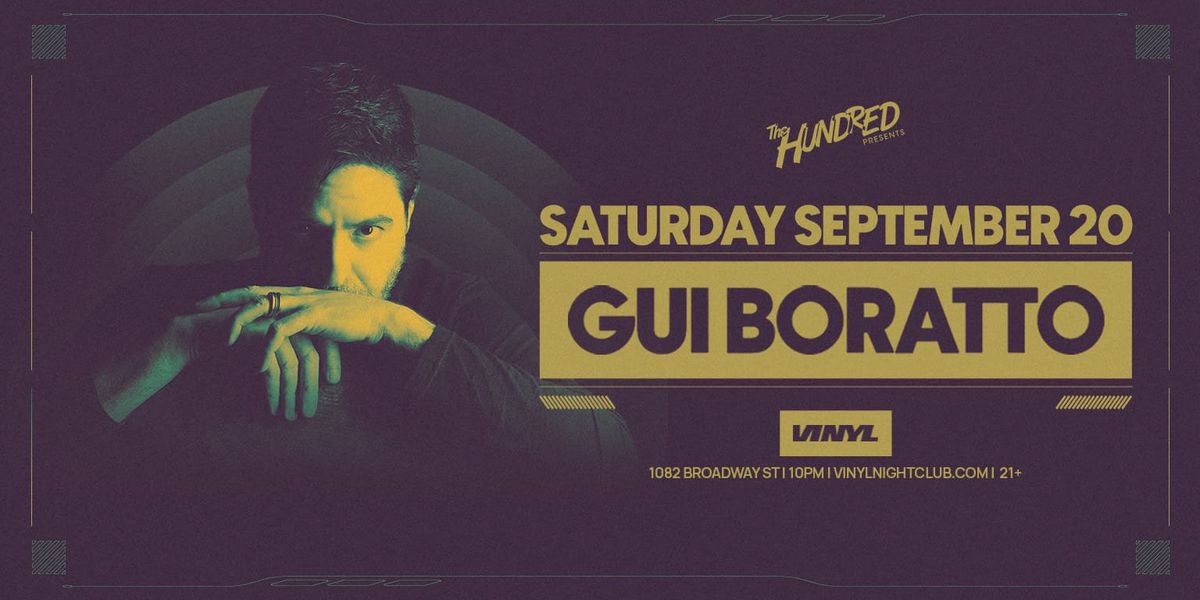 Gui Boratto at Audio