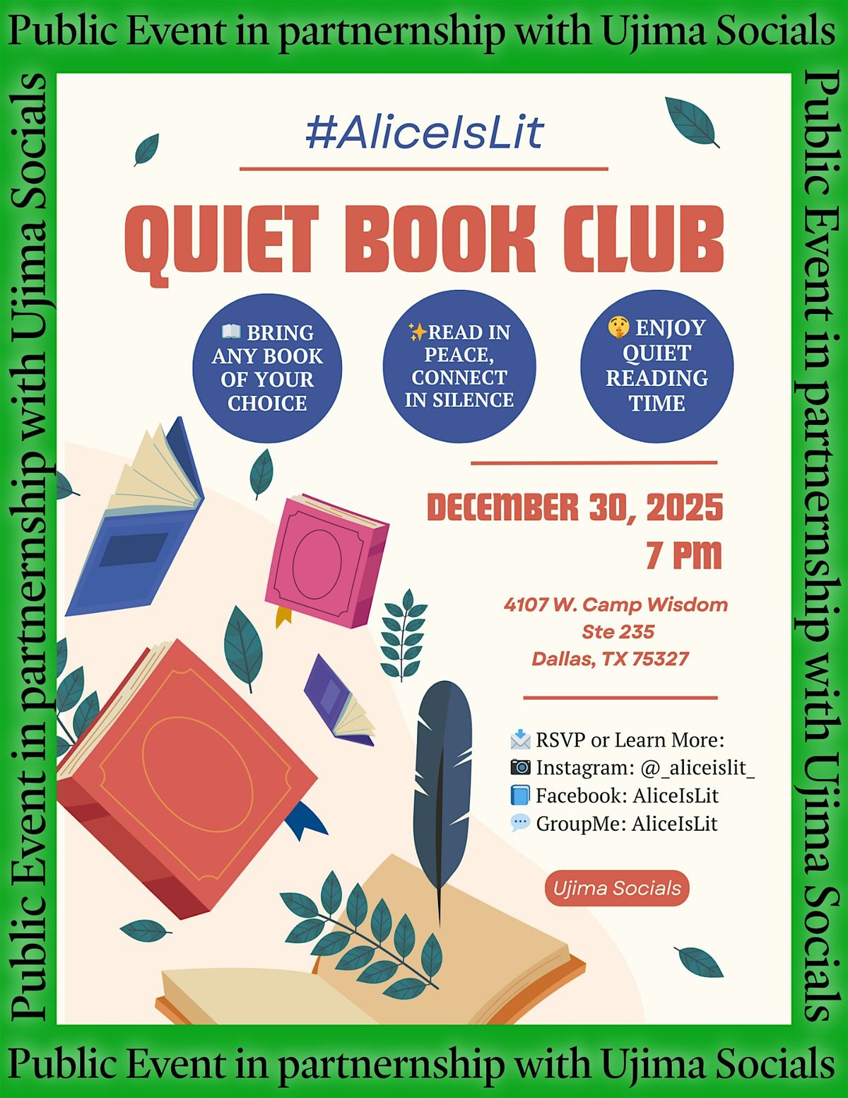 Quiet Book Club: Presented by Alice is Lit