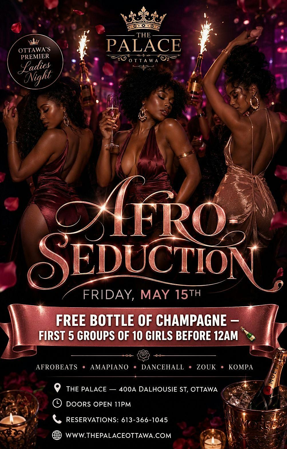 AFRO SEDUCTION  OTTAWA\u2019S PREMIER LADIES NIGHT