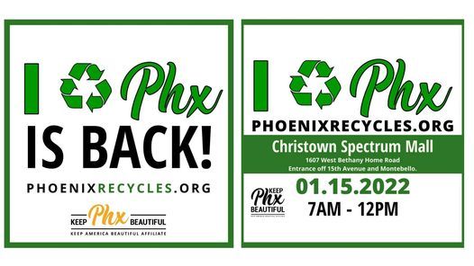 Christmas Recycle Pickup Phoenix Az 2022 I Recycle Phx | Christown Spectrum, Phoenix, Az | January 15, 2022
