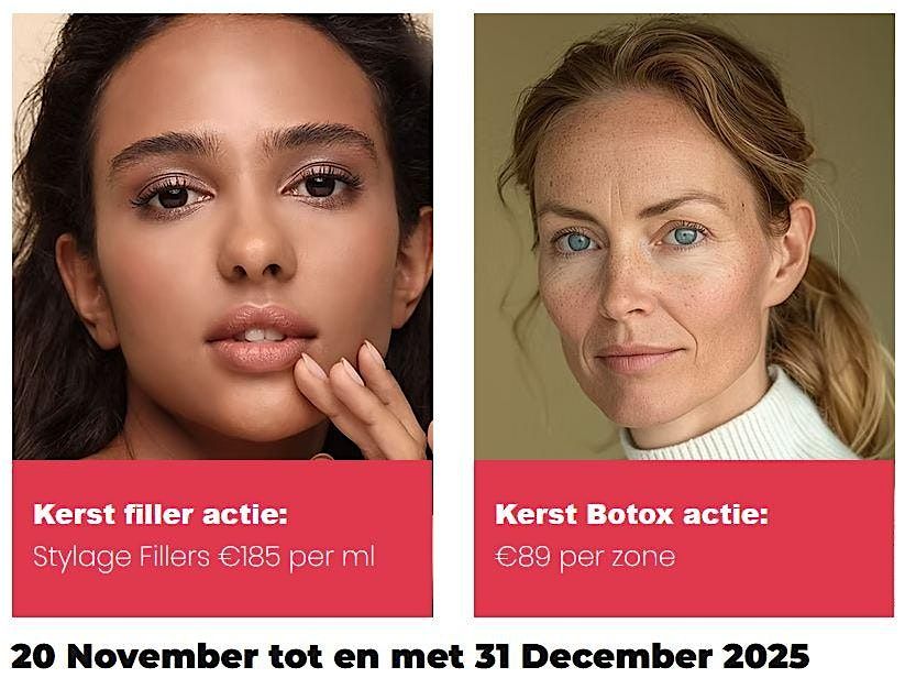 Kerstaanbiedingen Botox & Fillers \u2013 De Gezichtskliniek