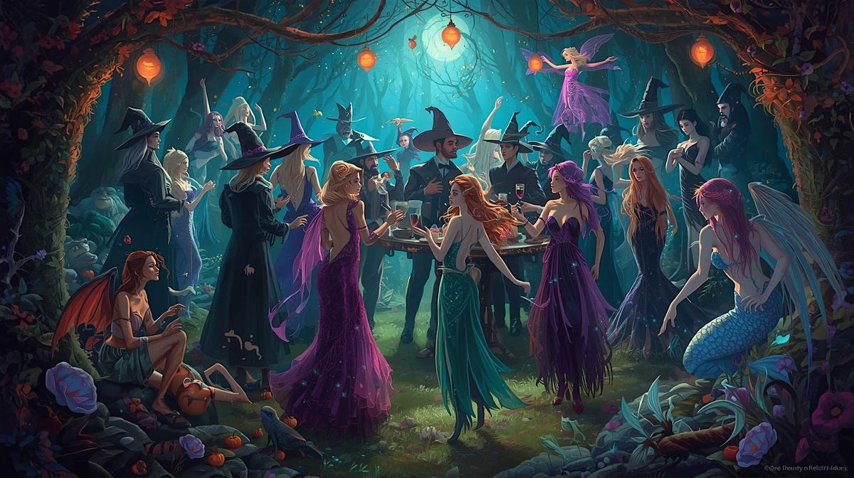 Witches Mixer with Pictures with Santa