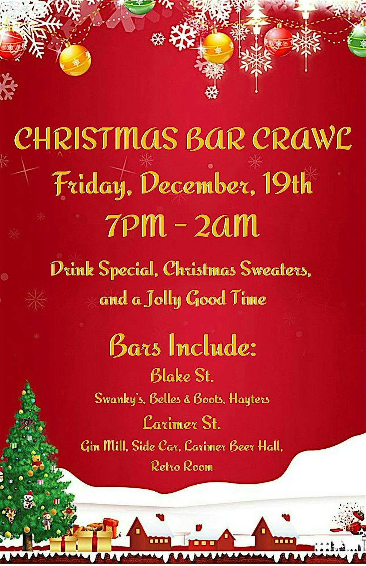 Christmas Bar Crawl (DownTown)