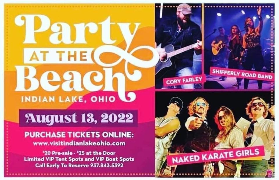 Party at the Beach w/ Shifferly Road Indian Lake, Russells Point, OH