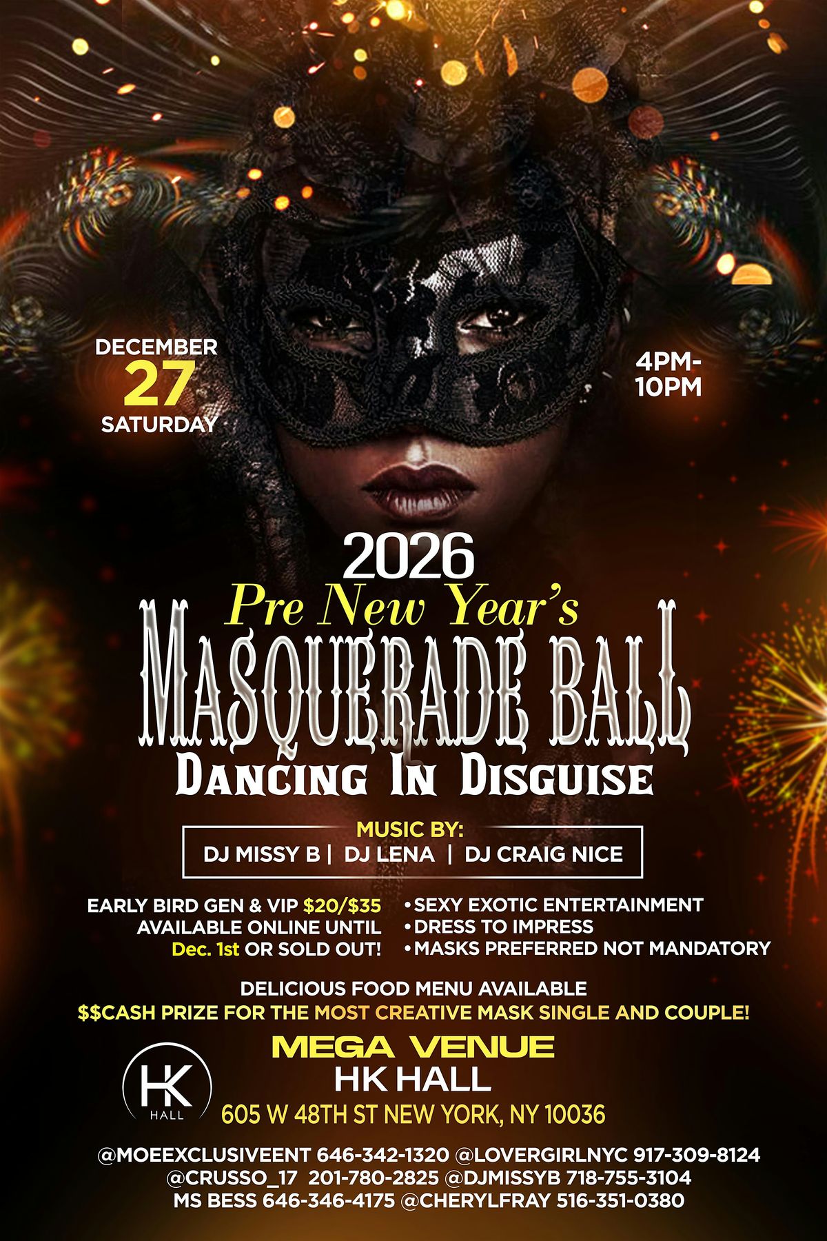 Pre New Year Masquerade Ball 2026