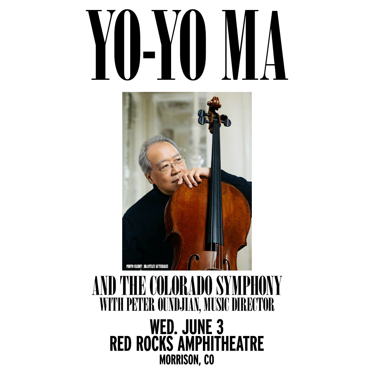 Yo-Yo Ma with the Colorado Symphony at Red Rocks Amphitheatre