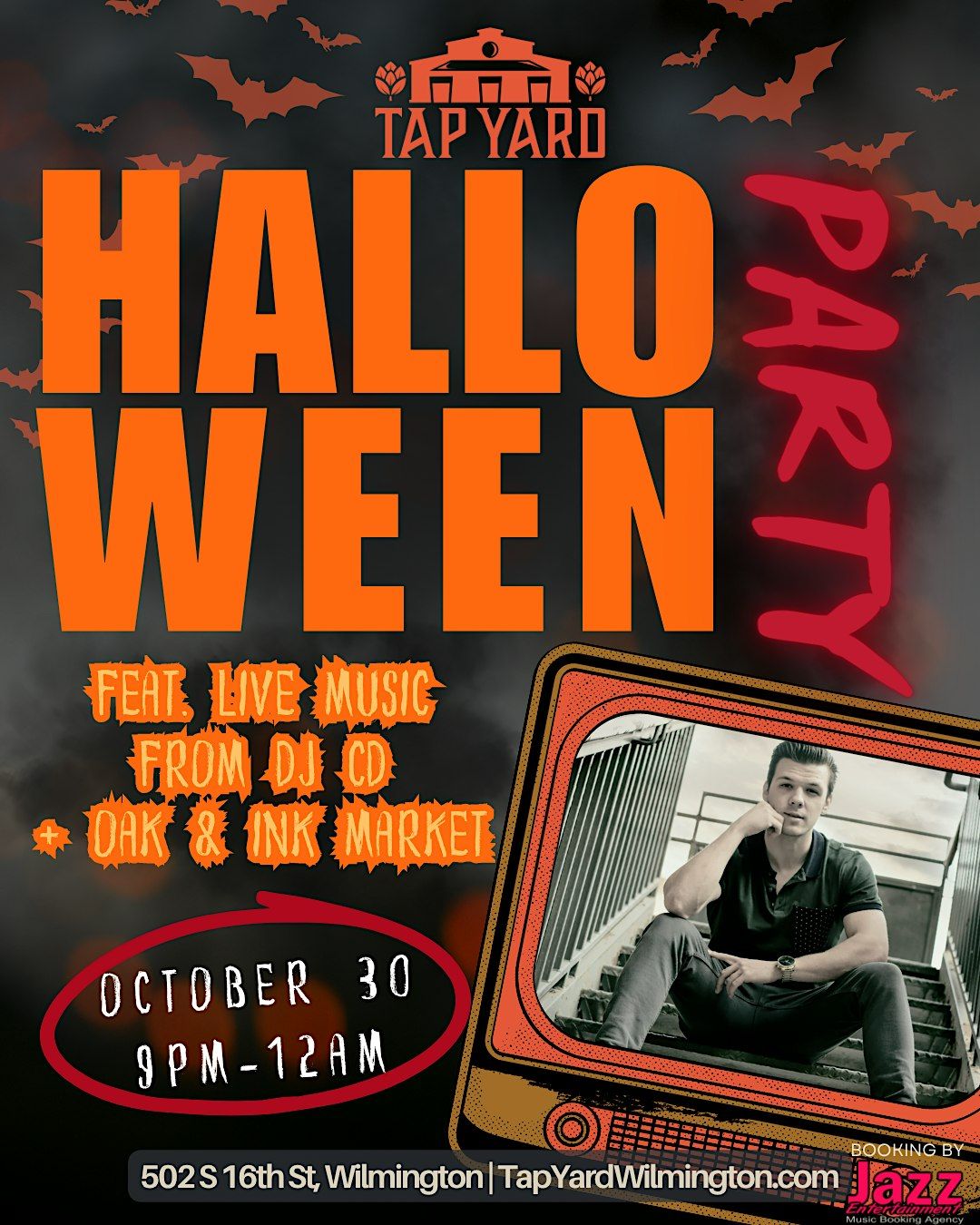 Halloween Party with DJ CD at Tap Yard Raleigh on 30th October, 2026