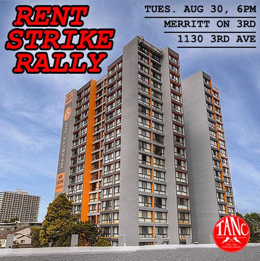 Merritt on 3rd Rent Strike Rally