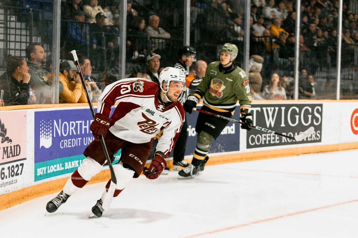 Parking Peterborough Petes at North Bay Battalion