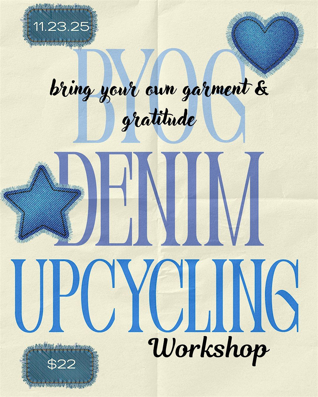 DENIM UPCYCLING WORKSHOP