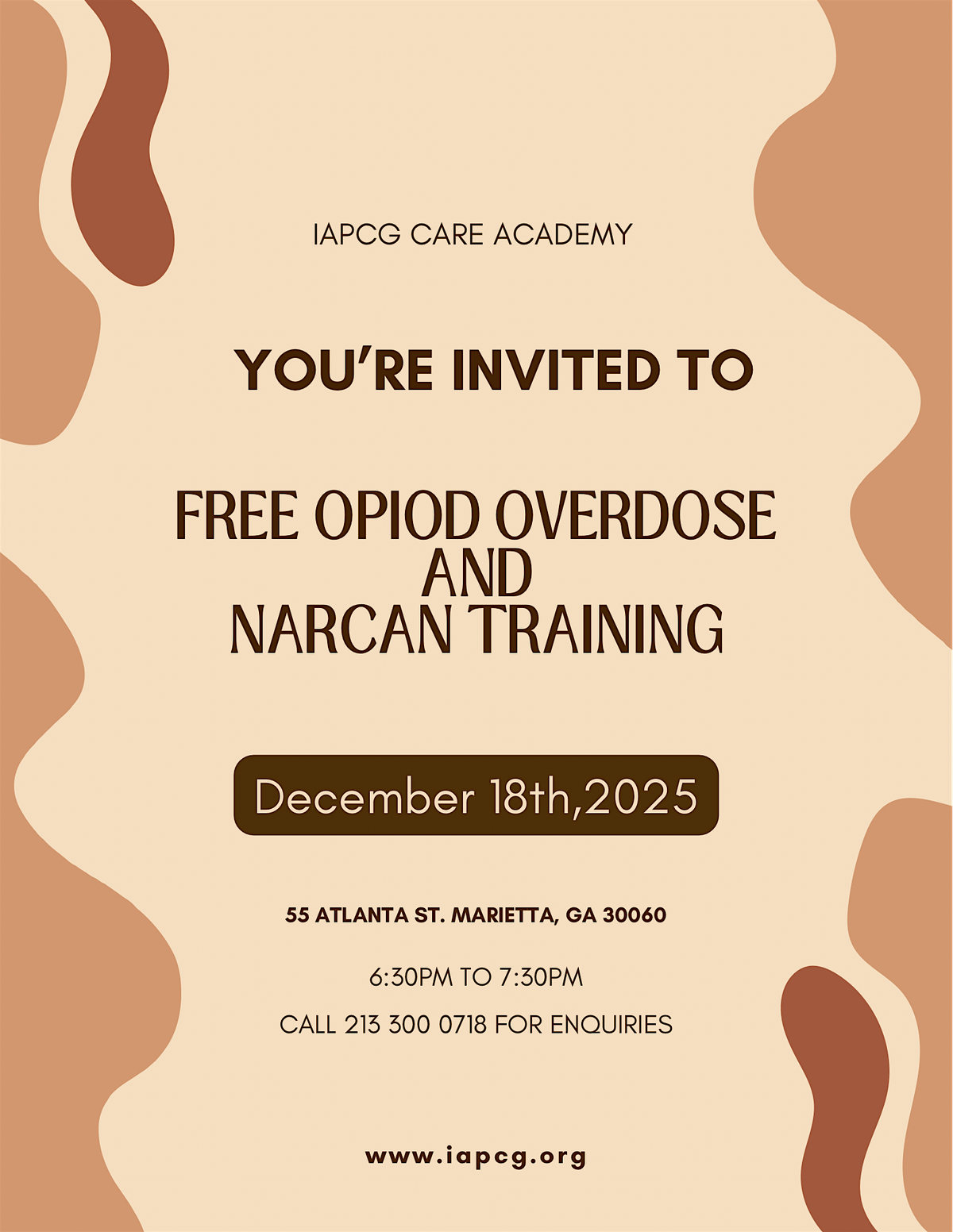FREE OPIOD OVERDOSE AND NARCAN TRAINING