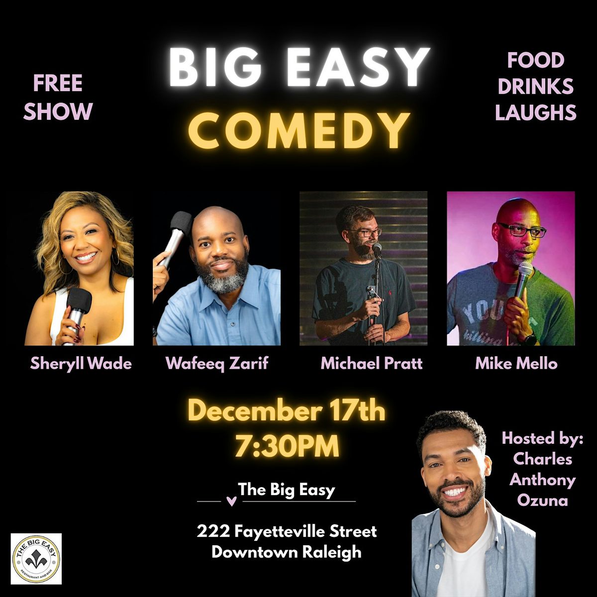 FREE Comedy Show @ The Big Easy!