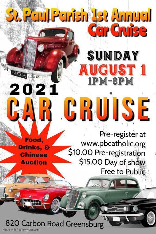 Car Cruise Greensburg Pennsylvania August 1 2021